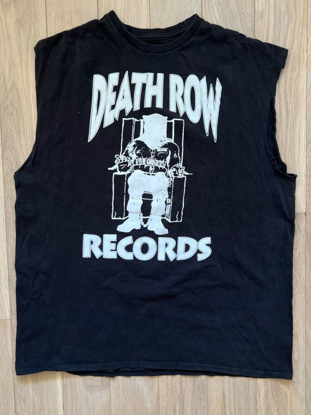 Death Row Records Black Graphic Muscle Tee Vintage